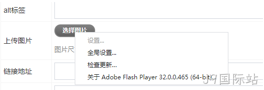 启用flash插件上传